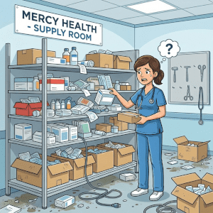 Hospital Supply Area in Chaos